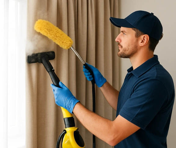 Trusted residential curtain cleaning technician Matty Curtain Cleaning colebee-nsw QLD