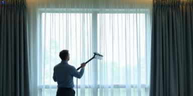 Commercial curtain steam cleaning service colebee-nsw hotels offices