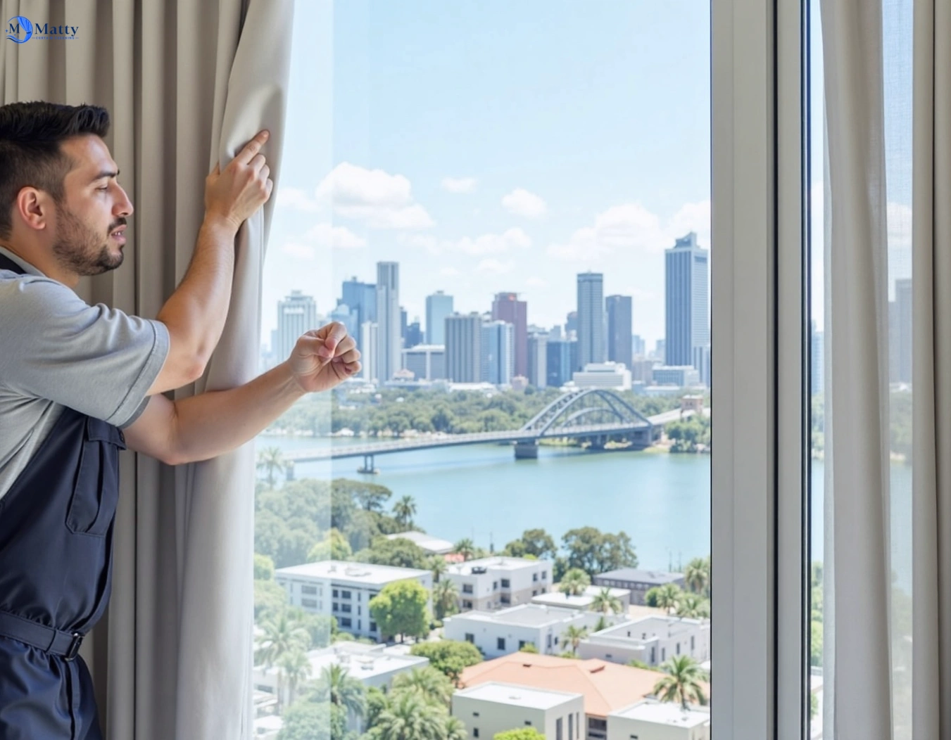 Professional curtain steam cleaning service colebee-nsw QLD by Matty Curtain Cleaning